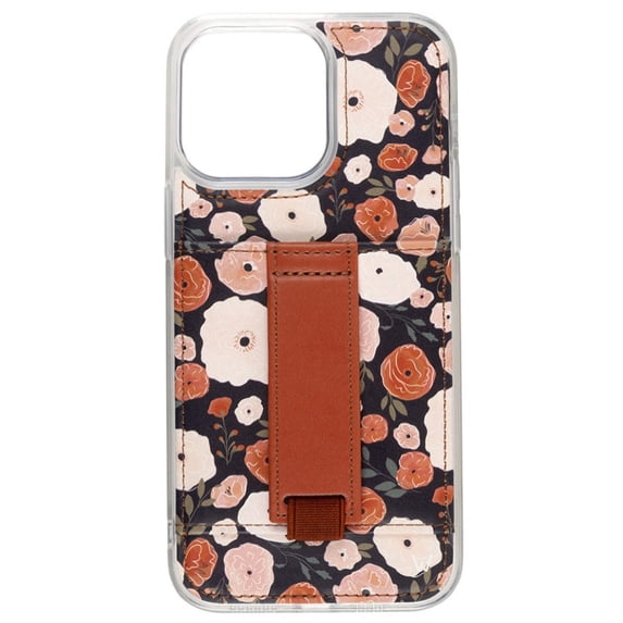 Walli Cases iPhone 11 Pro Max Phone Case with Wallet and Finger Strap - Mystic Meadow