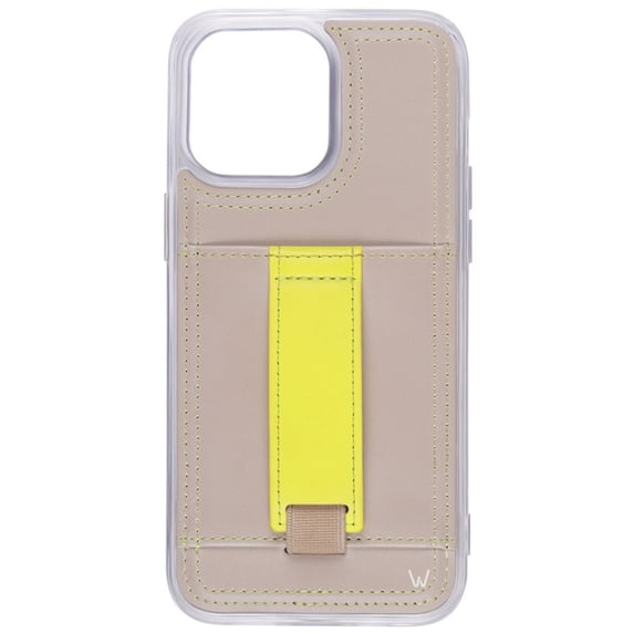 Walli Cases Glow Up by Meaghan Mattei Phone Case for iPhone 12 Pro Max with Wallet, Kickstand & Finger Strap