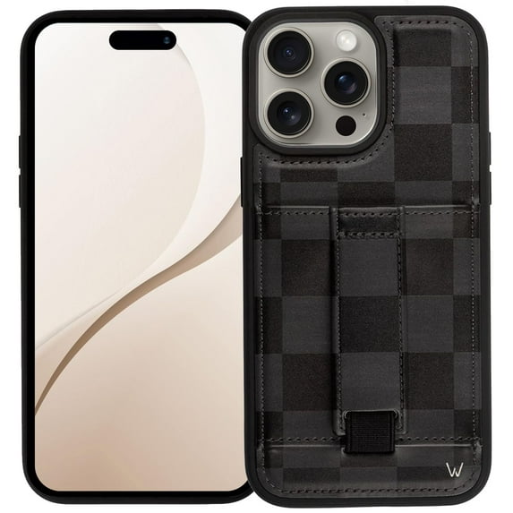 Walli Cases for iPhone 13 Pro Case Aesthetic Wallet Phone Case Card Holder, Securely Holds up to 2 Cards - Cute, Trendy Phone Cover for Women, fits iPhone 13 Pro, with Kickstand & Finger Strap