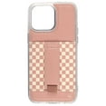 thumbnail image 1 of Walli Cases iPhone 13 Pro Max Phone Case with Wallet and Finger Strap - Blush Check, 1 of 11