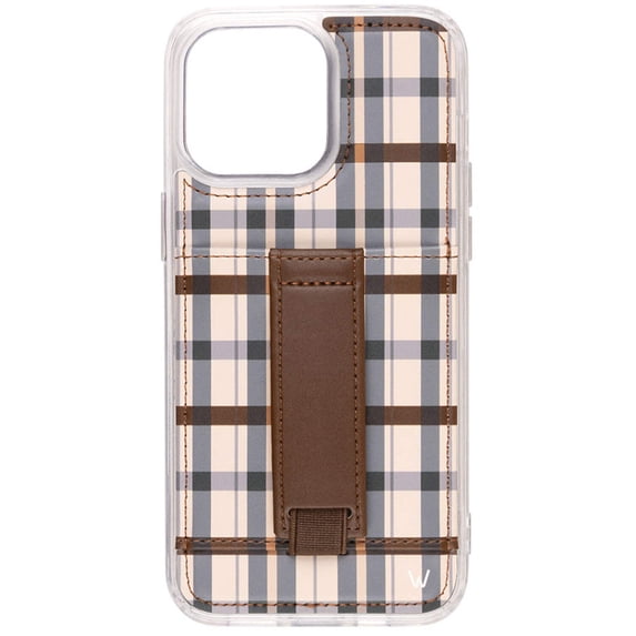 Walli Cases iPhone 15 Pro Phone Case with Wallet and Finger Strap - Ivy League