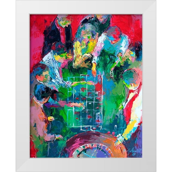 Wallich, Richard 12x14 White Modern Wood Framed Museum Art Print Titled - Roulette