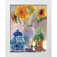 thumbnail image 1 of Wallich, Richard 12x14 White Modern Wood Framed Museum Art Print Titled - Sunflowers, 1 of 4