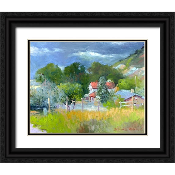 Wallich, Richard 14x12 Black Ornate Wood Framed with Double Matting Museum Art Print Titled - Rooney Ranch 6