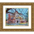thumbnail image 1 of Wallich, Richard 14x12 Gold Ornate Wood Framed with Double Matting Museum Art Print Titled - Jamestown, 1 of 4
