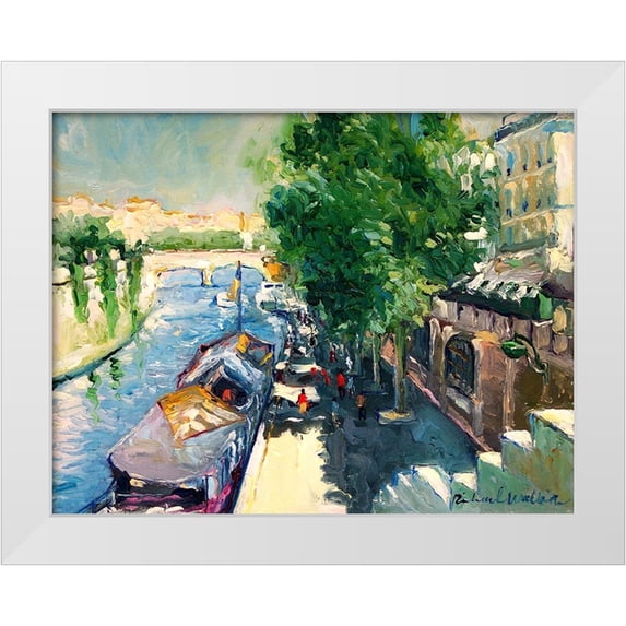 Wallich, Richard 14x12 White Modern Wood Framed Museum Art Print Titled - Paris 2