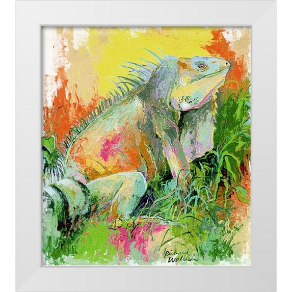 Wallich, Richard 15x17 White Modern Wood Framed Museum Art Print Titled - Lizard