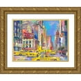 thumbnail image 1 of Wallich, Richard 18x14 Gold Ornate Wood Framed with Double Matting Museum Art Print Titled - New York Taxi, 1 of 4