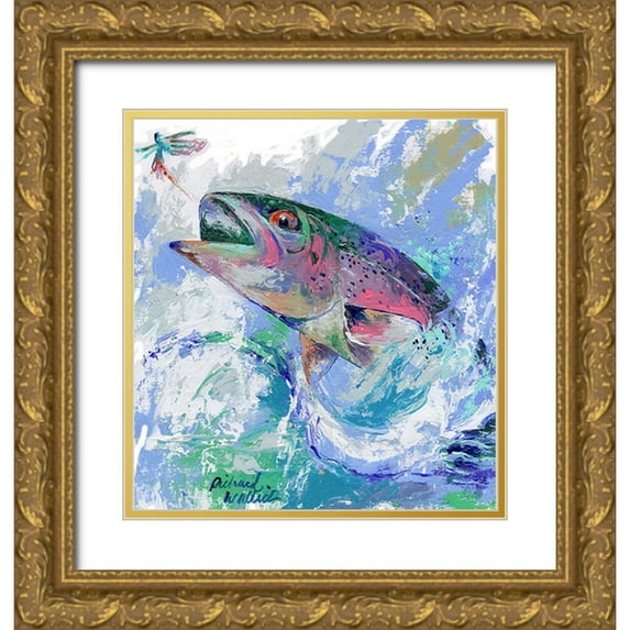 Wallich, Richard 20x21 Gold Ornate Wood Framed with Double Matting Museum Art Print Titled - Big One