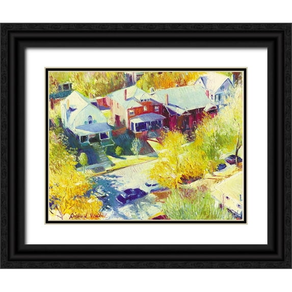 Wallich, Richard 24x19 Black Ornate Wood Framed with Double Matting Museum Art Print Titled - Downing Street