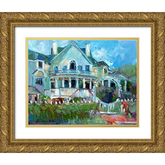 Wallich, Richard 24x20 Gold Ornate Wood Framed with Double Matting Museum Art Print Titled - Mansion 2