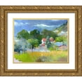thumbnail image 1 of Wallich, Richard 24x20 Gold Ornate Wood Framed with Double Matting Museum Art Print Titled - Rooney Ranch 6, 1 of 4