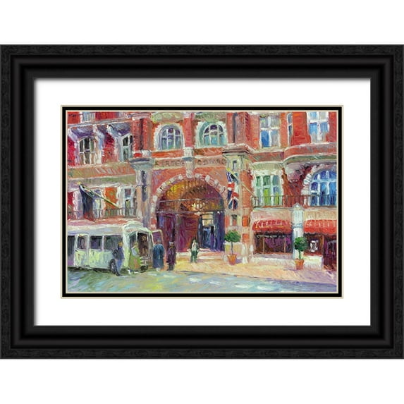 Wallich, Richard 32x23 Black Ornate Wood Framed with Double Matting Museum Art Print Titled - London