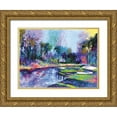 thumbnail image 1 of Wallich, Richard 32x25 Gold Ornate Wood Framed with Double Matting Museum Art Print Titled - Golf Hole, 1 of 4