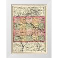 thumbnail image 1 of Walling 24x32 White Modern Wood Framed Museum Art Print Titled - Washtenaw Michigan - Walling 1873, 1 of 4