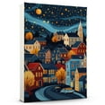 thumbnail image 1 of Wallingfords Travel Canvas Prints, Connecticut Starry Night Travel decor, Wallingfords Map Poster, Connecticut Travel Decor Artwork - 98AZ1434, 1 of 2