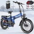 thumbnail image 1 of Wallke H9 Ultra 2-in-1 4000W Electric Bike + Portable Power Station, 37MPH Fast Ebike for Adults, 48V 55Ah Battery, 180mile Long Range E-Bike, Torque Sensor, 20" Fat Tire All Terrain Bicycle, 1 of 16