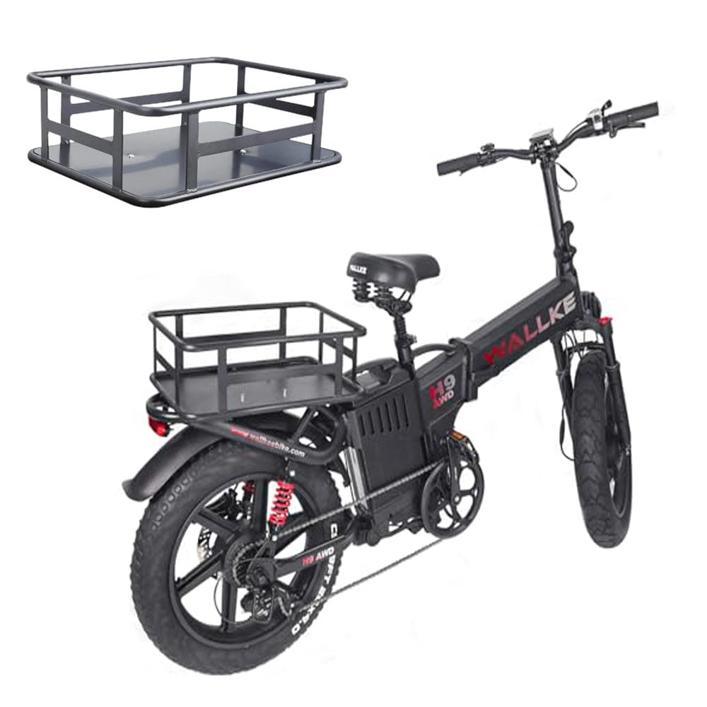 Removable Bycle Rack Wallke Heavy Duty Rear Bike Basket, Large Rear Removable Bicycle Basket ...