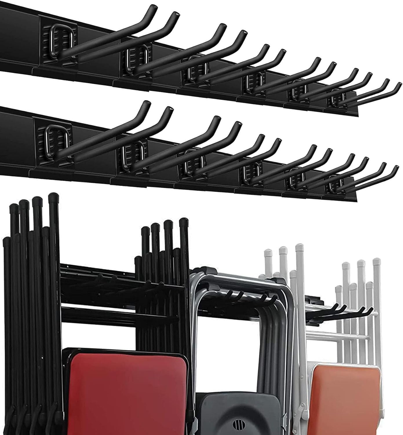 Wallmaster Garage Storage Organization Wall Mount, Garden Tool Rack