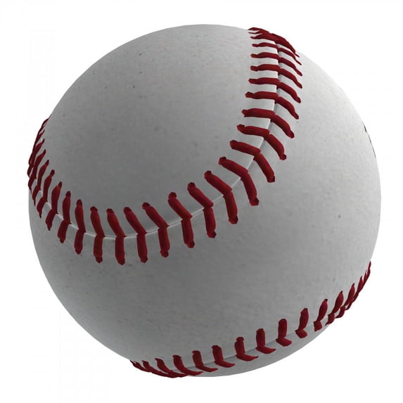 3D Baseball Ball Wall Decal Mural by Wallmonkeys Peel and Stick Graphic (18 in H x 18 in W) WM3847