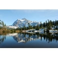 thumbnail image 1 of Wallmonkeys Peaceful Picture Lake at Mount Baker Scenic Byway Peel and Stick Wall Decals Mural WM228314 (18 in W x 12 in H), 1 of 4