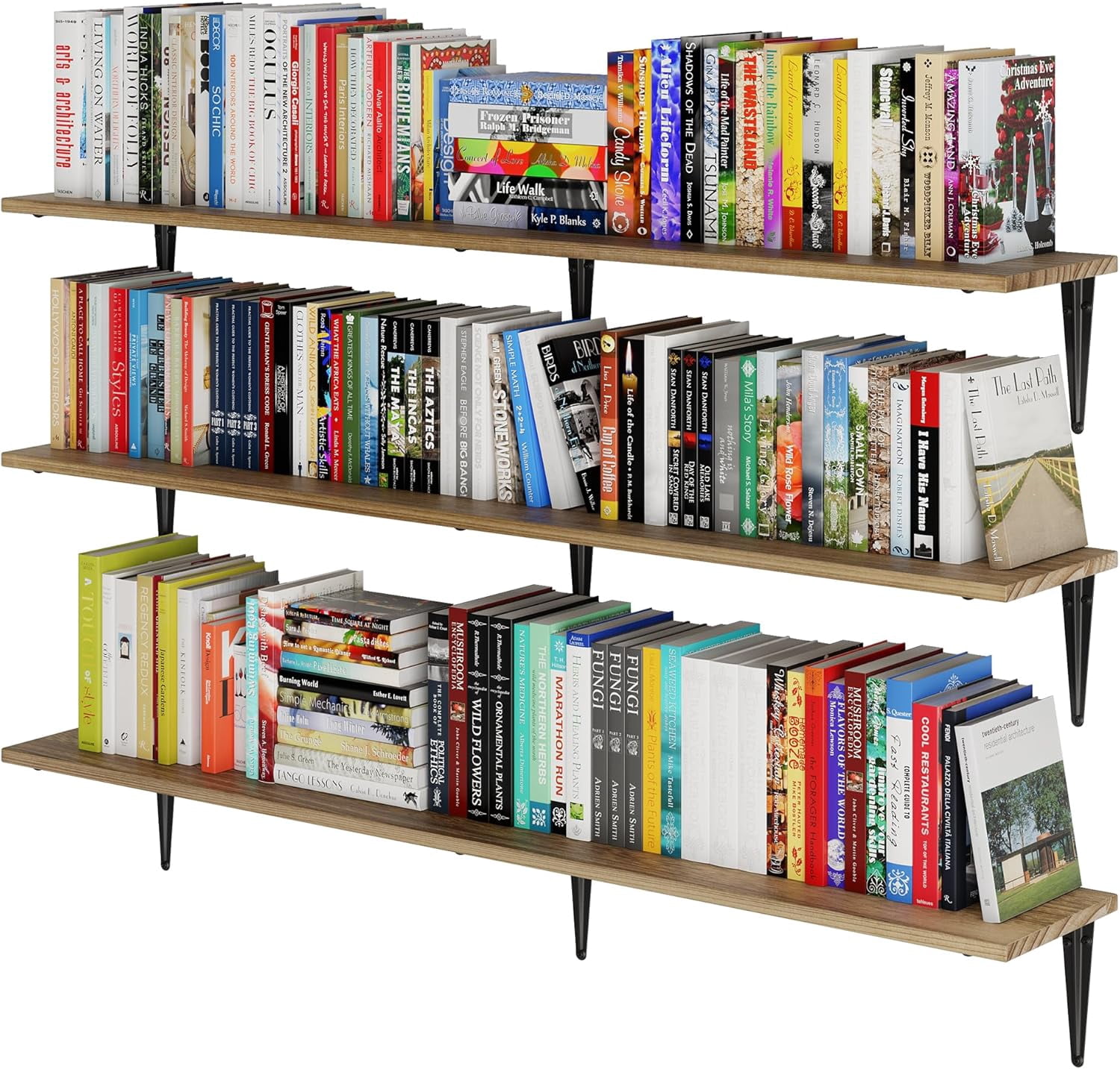 Black Wall Shelves Wallniture Minori Floating Shelves Set Of 4, Small Bookshelf Repisas Para Baño