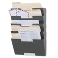 thumbnail image 1 of Wallniture Lisbon Magazine Rack Wall File Folder Organizer 5 Tier Mail Holder Paperwork Storage Office Organization, Steel, Gray, 1 of 10