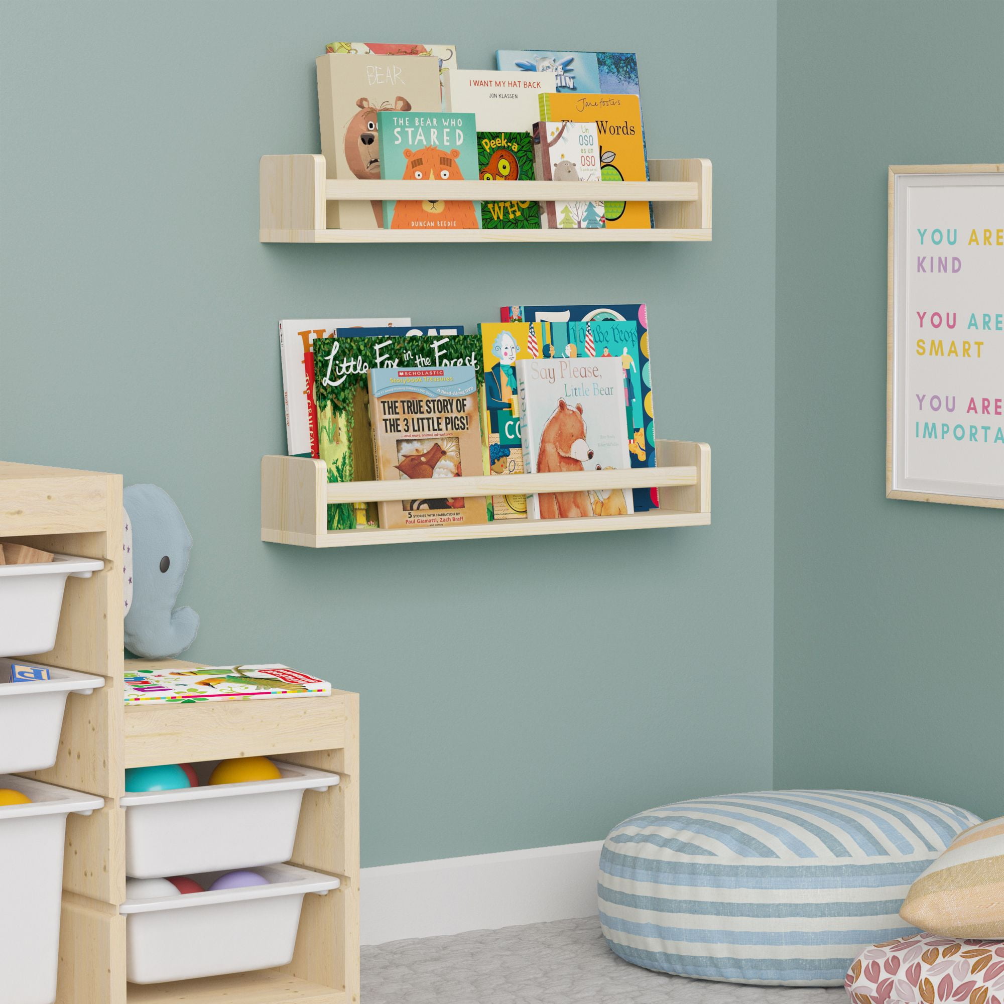 Wooden Montessori Shoe Rack, Kids Bookshelf, Newborn Gift, First Birthday  Gift, First Steps 