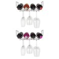 thumbnail image 1 of Wallniture Piccola Wine Rack and Glasses Holder Under Cabinet Bottle and Stemware Glass Metal Hanger, Chrome, Set of 2, 1 of 7