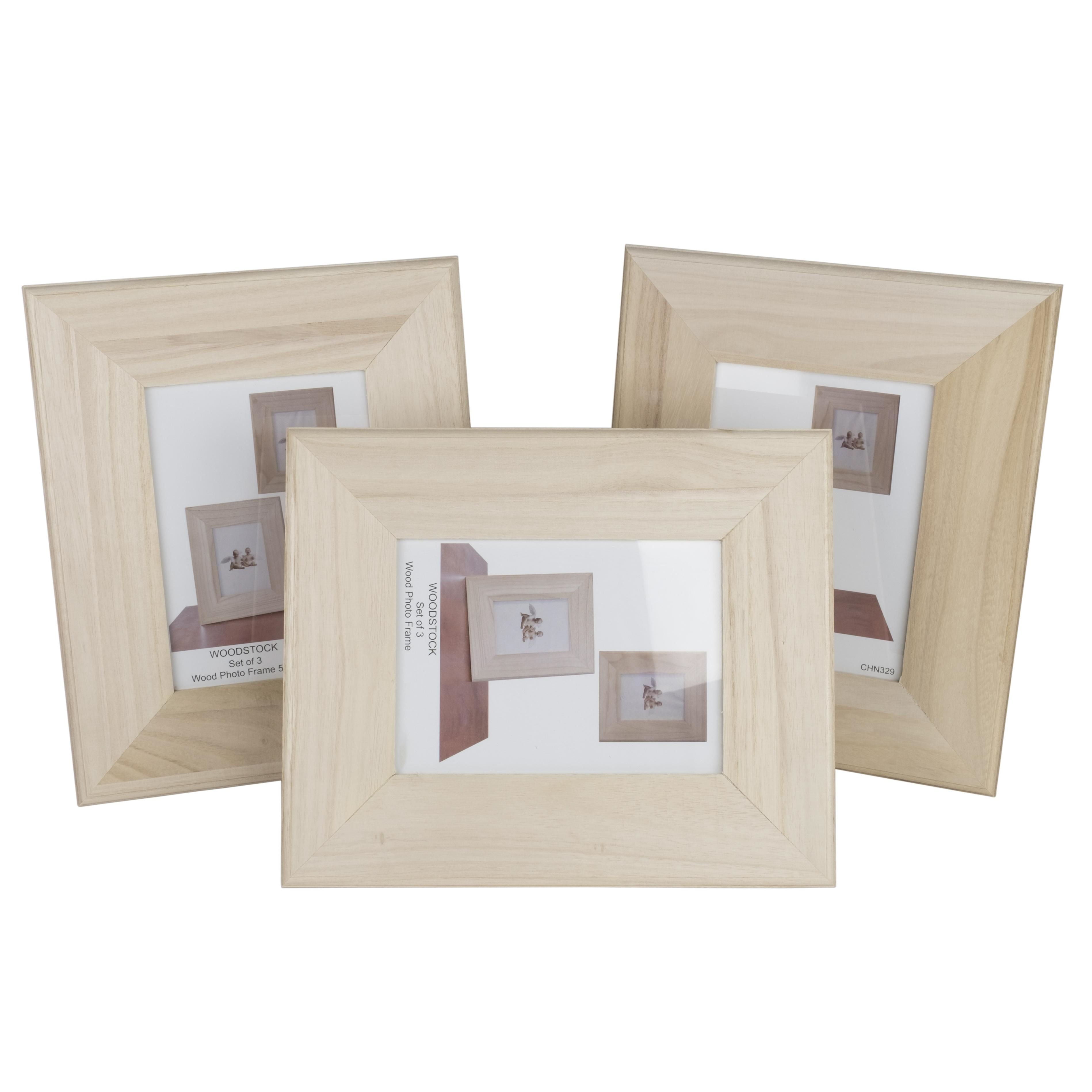 Wallniture Woodstock 4x6 Picture Frames Unfinished Craft Frame Gallery