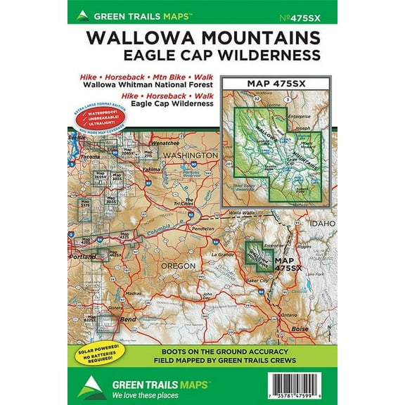 Wallowa Mountains * Eagle Cap Wilderness, or No. G475sx, (Paperback)