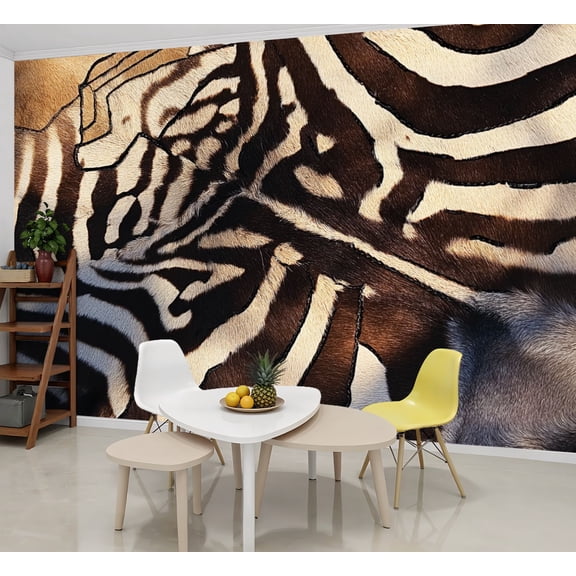Wallpaper African Animal Skins Peel and Stick Wall Murals 69"H x 96"W Removable PVC Wall Paper Self-Adhesive Wall Paintings Art Decor for Bedroom Living Room