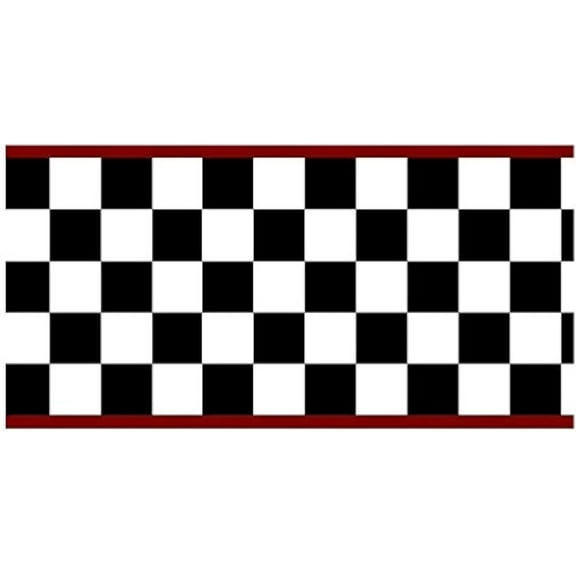 Wallpaper Border-6 Inch (Red Edge)