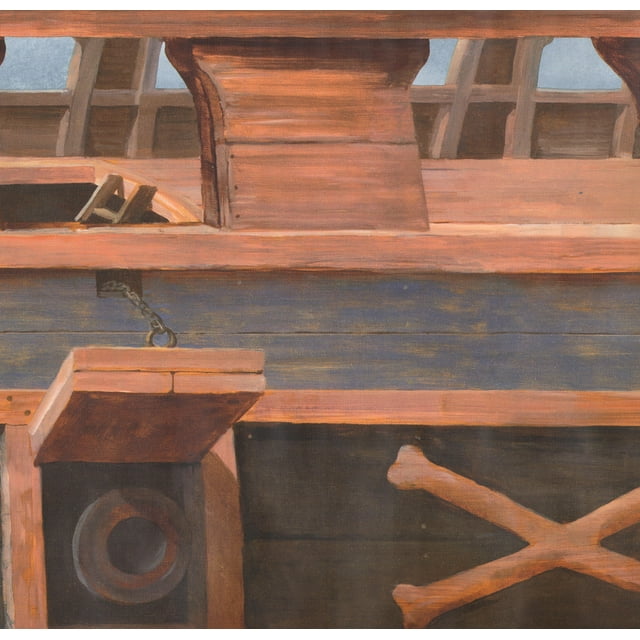 Wallpaper Border Pirate Ship Cannon Nautical Huge Extra Wide Wall