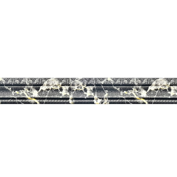 Wallpaper Borders,90" x 3.1" Peel Stick Wallpaper Border,Foam Molding Trim Self Adhesive, Wallpaper Border Flexible, 3D Wall Edging Lines Foam Baseboard, Wall Base Trim for Home DIY(Dark Gray)
