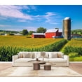thumbnail image 1 of Wallpaper Corn crop Iowa farm harvest time Peel and Stick Wall Murals 100"H x 144"W Removable PVC Wall Paper Self-Adhesive Wall Paintings Art Decor for Bedroom Living Room, 1 of 7