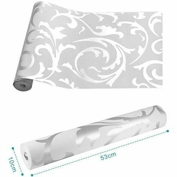 Wallpaper Damask Wallpaper, Non-woven Luxury European Wallpaper for Bedroom, Living Room, TV Backdrop