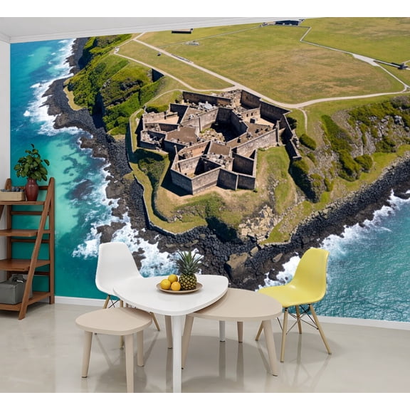 Wallpaper El Morro Peel and Stick Wall Murals 69"H x 96"W Removable PVC Wall Paper Self-Adhesive Wall Paintings Art Decor for Bedroom Living Room