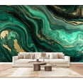 thumbnail image 1 of Wallpaper Green marble abstract acrylic Marbling artwork texture Agate Peel and Stick Wall Murals 100"H x 144"W Removable PVC Wall Paper Self-Adhesive Wall Paintings Art Decor for Bedroom Living Room, 1 of 7