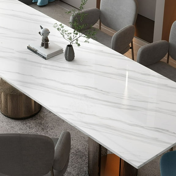 Brochao 15.7x118"Marble Peel and Stick Wallpaper Living Room Bathroom Contact Paper Thick Removable Kitchen Wall Paper for Old Furniture