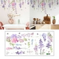 thumbnail image 1 of Wallpaper Peel and Stick Promotion Sale! Colorful Flowers Wall Stickers Floral with Butterflies Wall Decals Removable Painterly Peel and Stick Wall Art Murals for Kids Girls Bedroom Living Room, 1 of 7