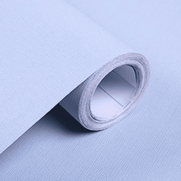 Wallpaper Removable bedroom wallpaper contact paper stripping paste living room wall table solid color wallpaper - Sky blue