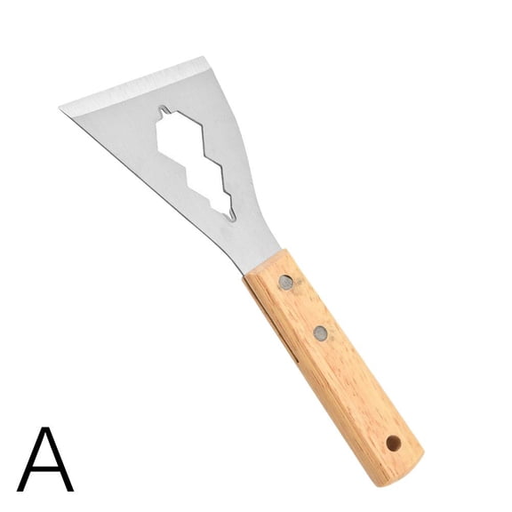 Wallpaper Remover Tool, Multifunctional Drywall Scraper With Ergonomic Wallpaper For Removing Handle Wooden
