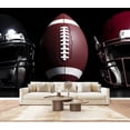 thumbnail image 1 of Wallpaper Retro Vintage Football Helmet Sports Fitness Athlete Peel and Stick Wall Murals 100"H x 144"W Removable PVC Wall Paper Self-Adhesive Wall Paintings Art Decor for Bedroom Living Room, 1 of 7