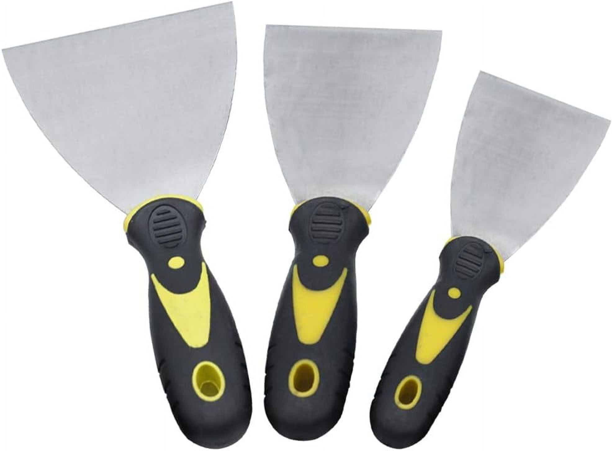 Wallpaper Scraper Tool Set 3 Pack Paint Scrapers with Plastic Handle and Metal Blade Scraper 2",3",5"