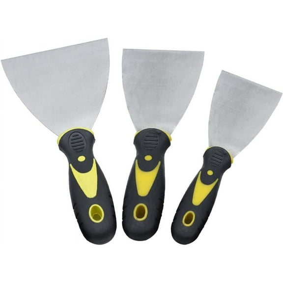 Wallpaper Scraper Tool Set 3 Pack Paint Scrapers with Plastic Handle and Metal Blade Scraper 2",3",5"