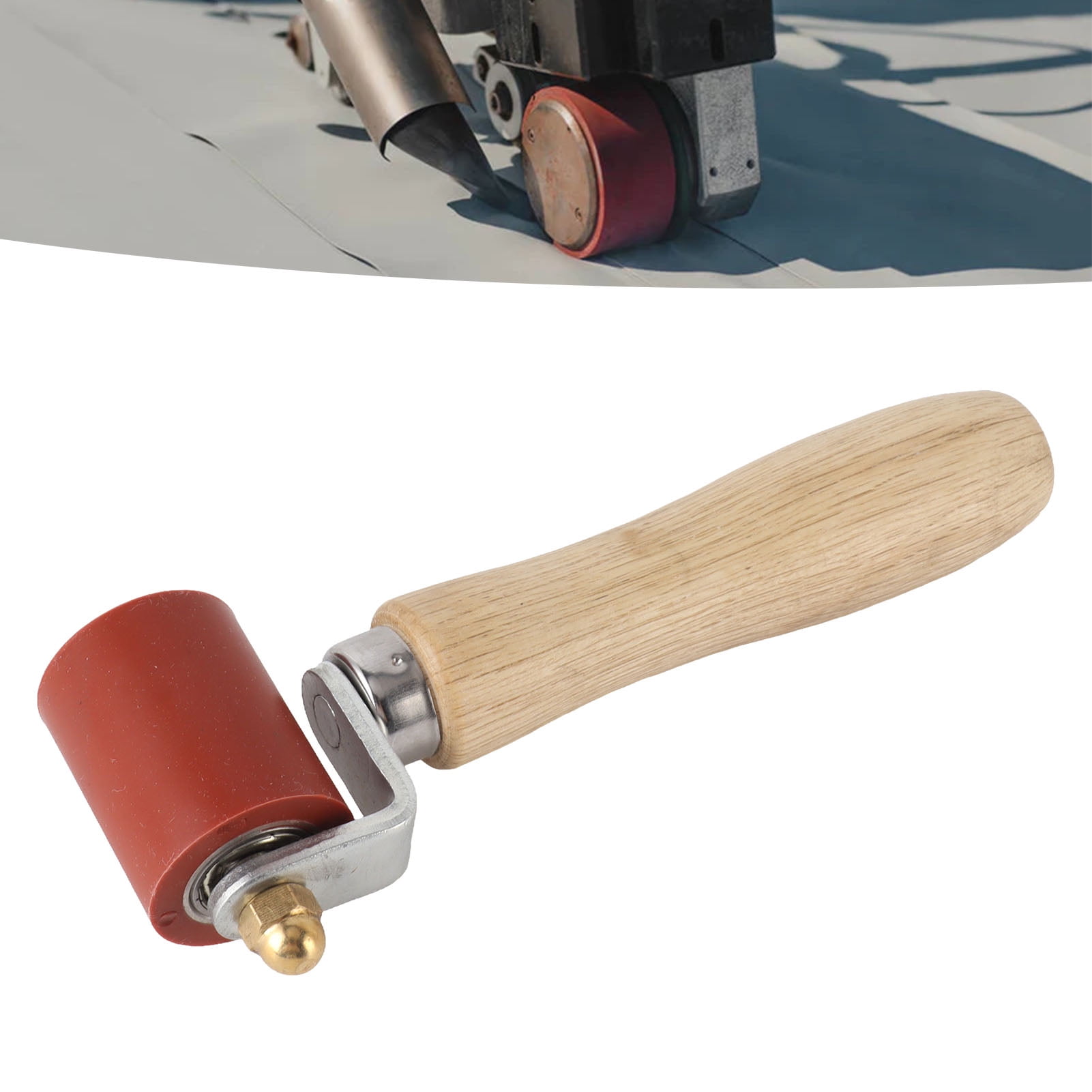 Wallpaper Seam Roller, Ergonomic Detachable Wooden Handle Paint Rollers