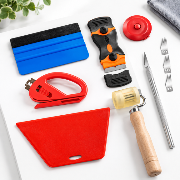 Wallpaper Smoothing Tool Kit for Peel and Stick Tile, Contact Paper, and Vinyl Film
