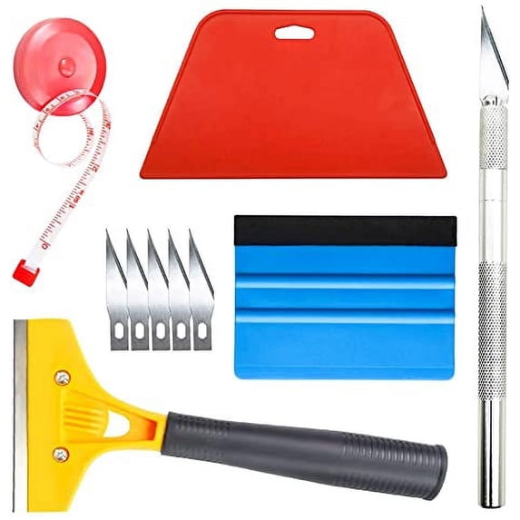 Wallpaper Smoothing Tool with 8 Inch Scraper for Contact Paper Adhesive Vinyl 10pcs/Pack
