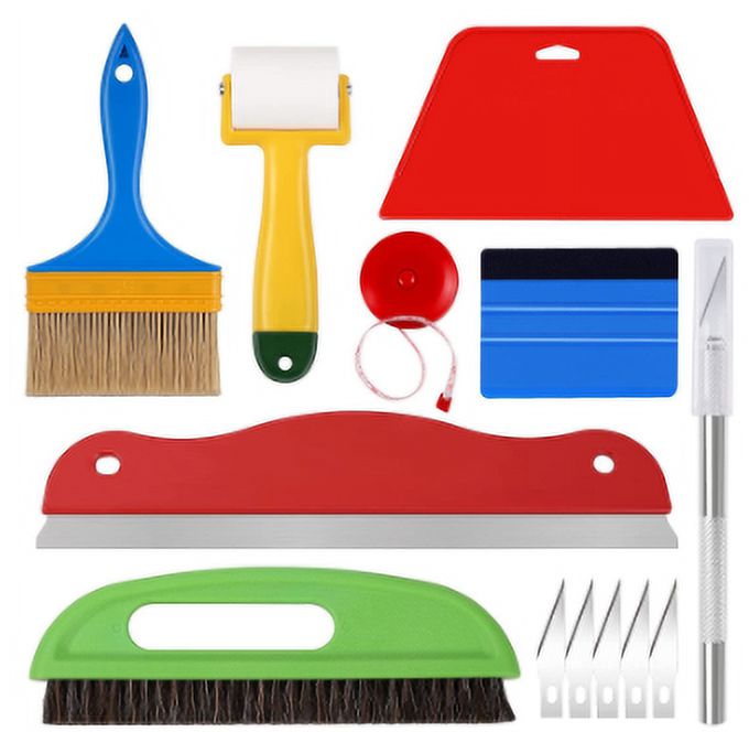 Wallpaper Smoothing Tools, 13Pcs Wallpaper Paste Tool Kit, Includes